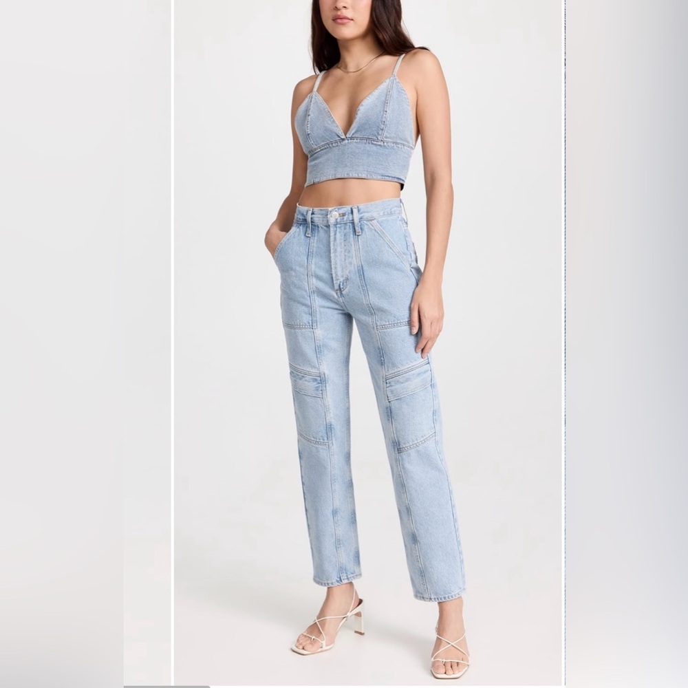 Agolde Light Blue Straight Leg Women's Jeans